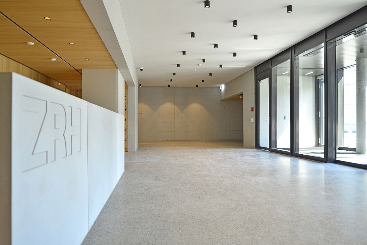 Reception area in Zurich.