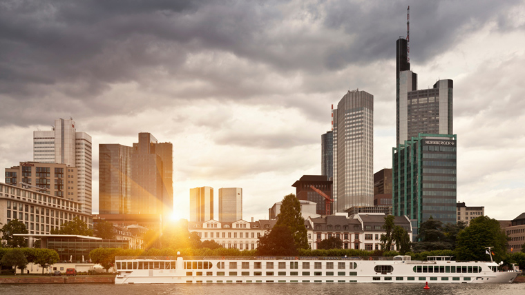 Skyline of Frankfurt in Germany